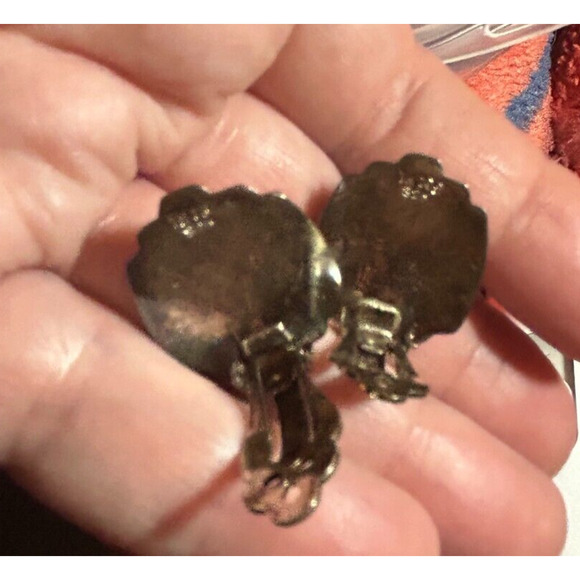 Sterling Silver Clip on Art Deco Earrings - Picture 9 of 13